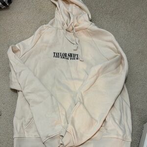 Taylor Swift Cream Sweater Relaxed Fit Soft Texture